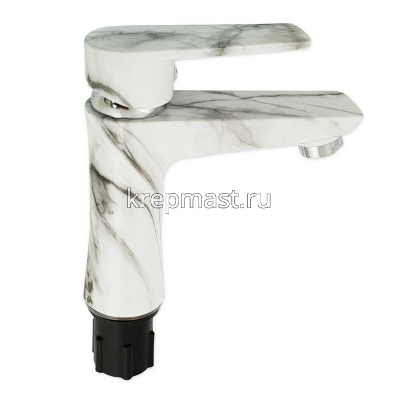 Смеситель д/раковины BRIMIX 580 пластик АБС-БЕЛЫЙ МРАМОР