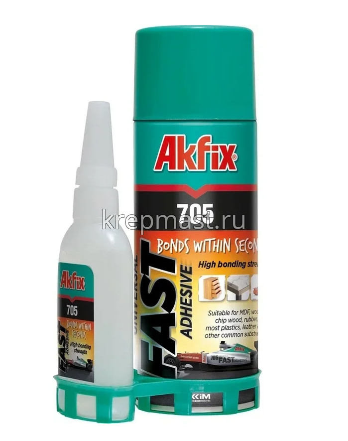 Клей 125гр АКFix 705 (двухкомп. клей 125гр + активатор400мл)
