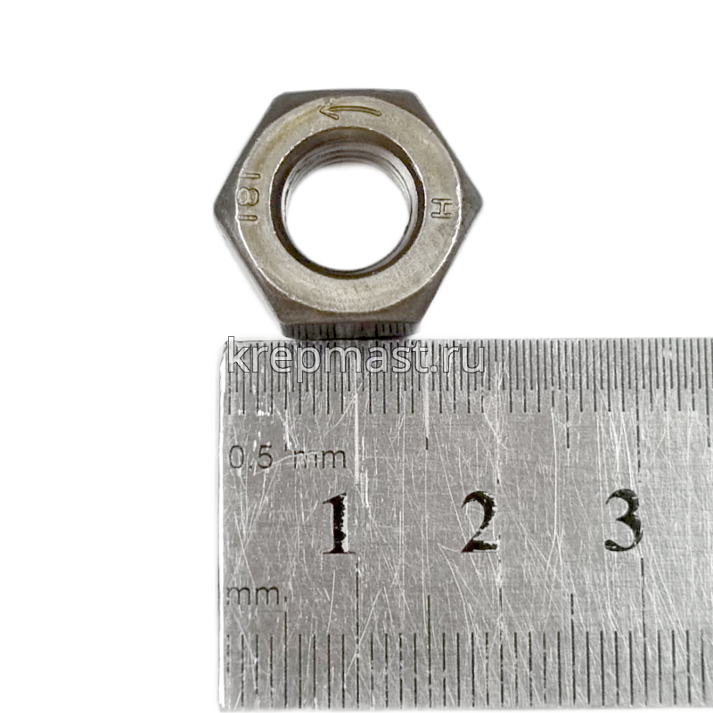 Гайка 6-гр. М 10 (1,5) DIN 934 левая резьба (LH)