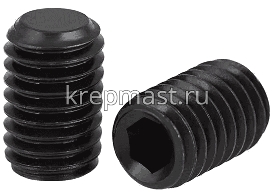 Винт уст. 12х30 12,9 DIN 913плоск.конц.вн/ш черн