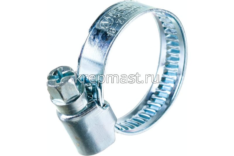 Хомут червячный нержавейка 16-27(28)