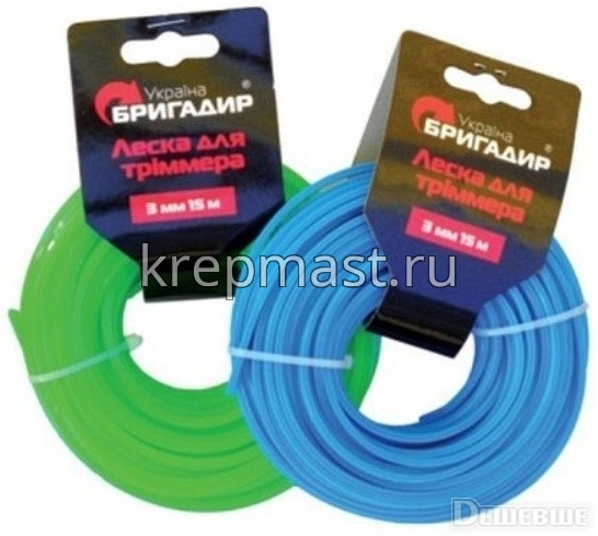 Леска для триммера 1,6мм STANDART (по 15м)