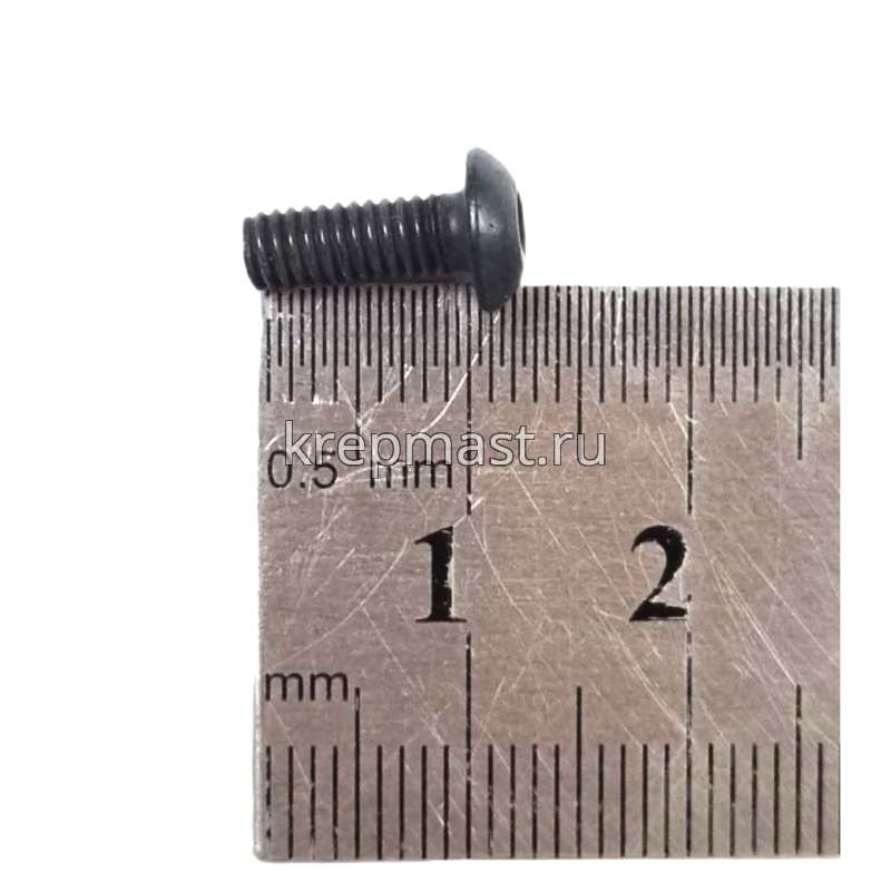 Винт ISO 7380 с внутр.шестигр. 4х10 10,9 черный