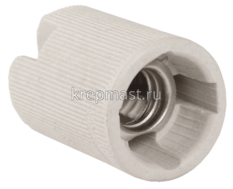 Патрон Е14 фарфор/керамика