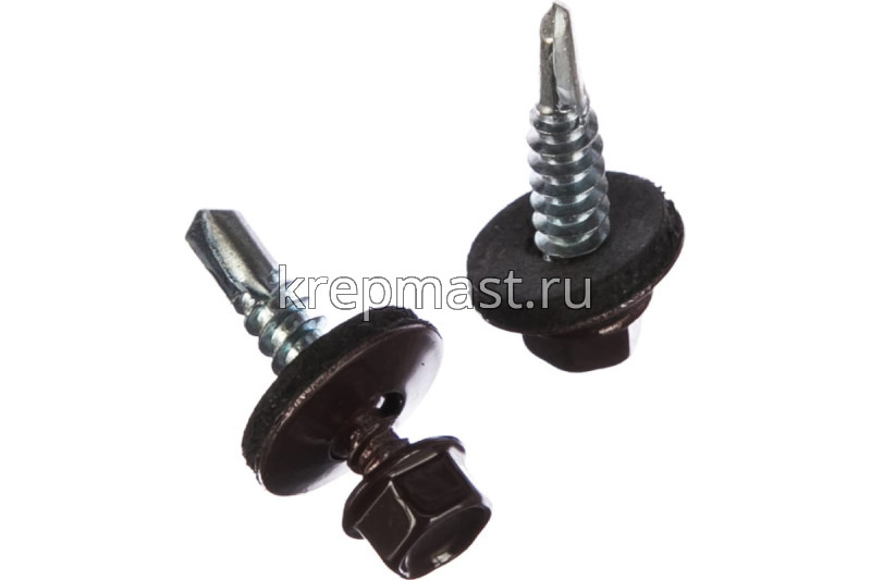 Саморез д/кровли краш. 5,5х25 RAL 8017