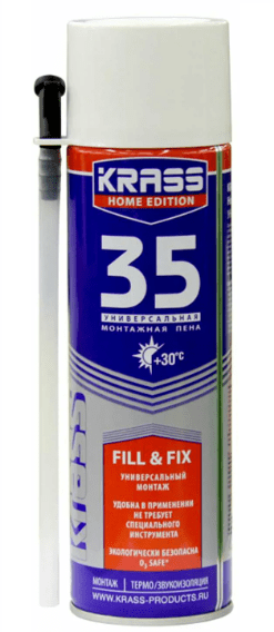 Пена монтажная KRASS всесезон. 500мл