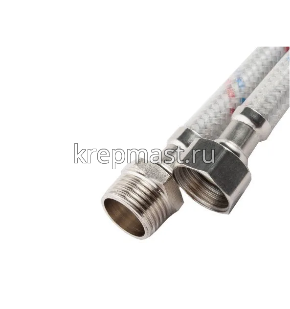 Подводка гибкая для воды 1/2 1,0м г/ш в ПВХ