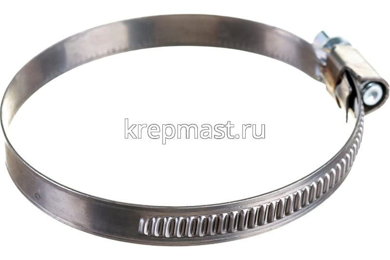 Хомут червячный нержавейка 50-70 (50-75)