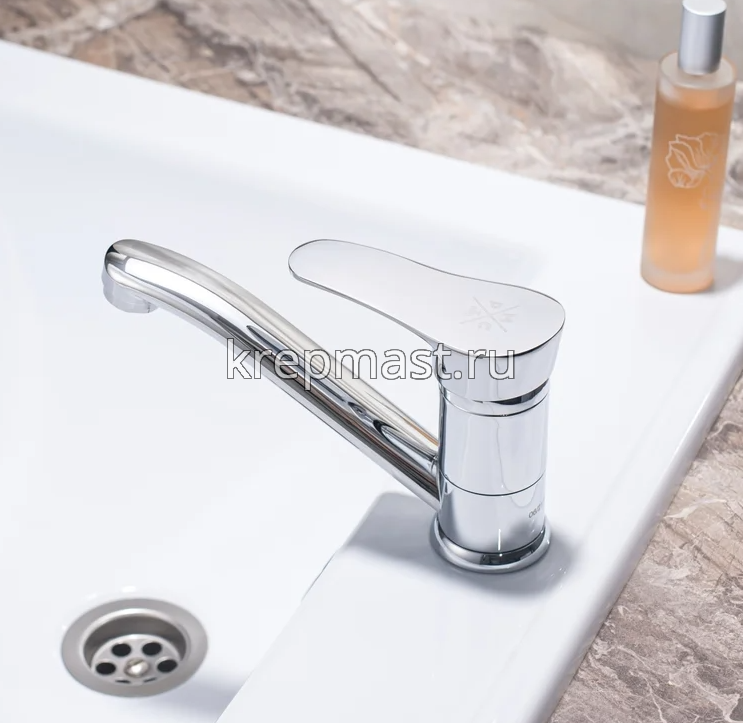 Смеситель д/кухни SL 86-004FBS-15 с коротким поворот.изливом