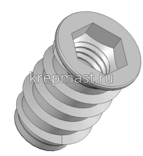 Втулка резьб.с потай фланцем М10х15,3х25 SW10 оц