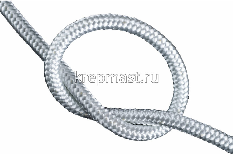 Шнур фаловый синтетический 8мм (белый) в Метрах