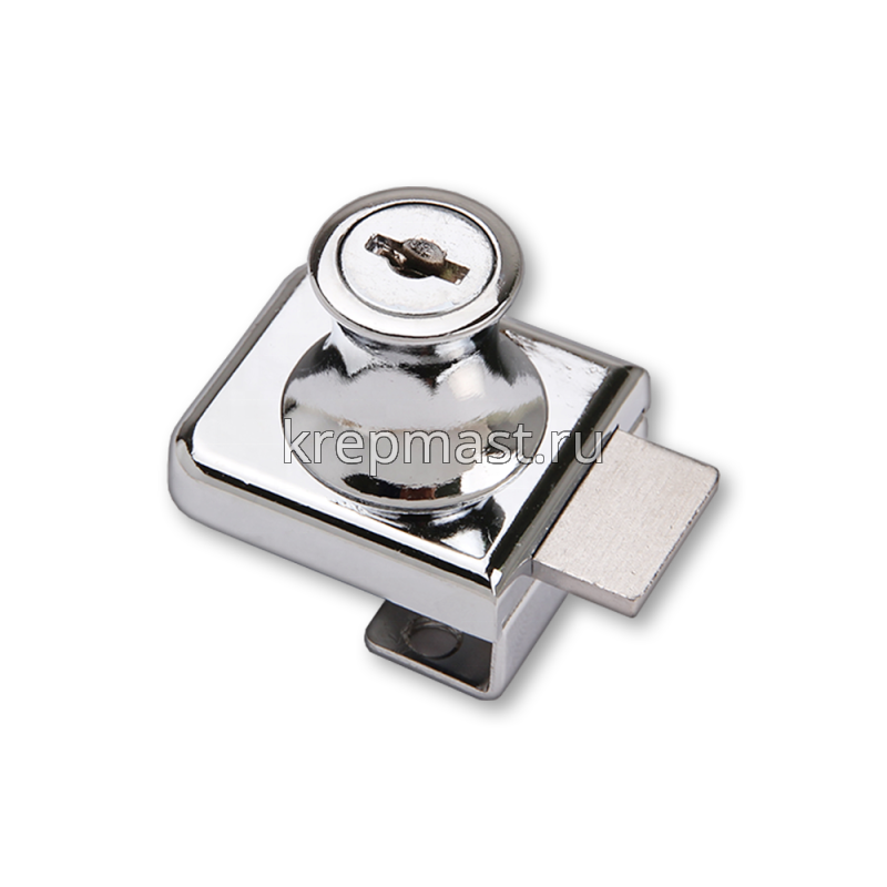 Замок стекло (804/805) квадратный 2ой (хром)