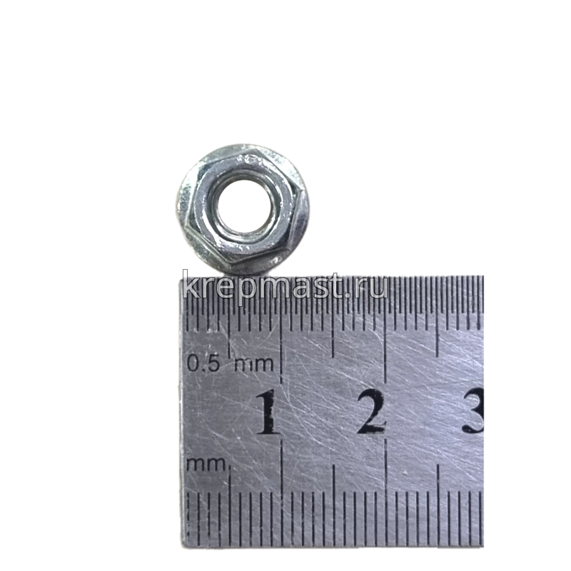 Гайка с фланцем М 6 DIN 6923