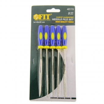 Надфили FIT алмазные, мягкая.рук. 3х140х50мм 5шт
