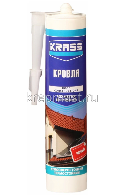 Герметик KRASS для кровли битумный 300мл