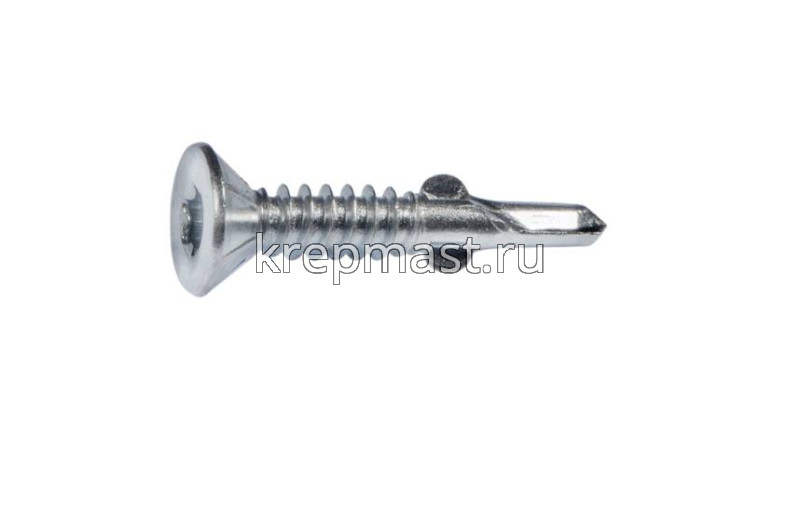 Саморез кров. ТХ20 с УШКАМИ б/шайбы DIN 7504 P 4,2х25 потай. - сверло оцинк.