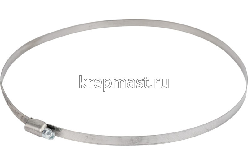 Хомут червячный нержавейка 200-220