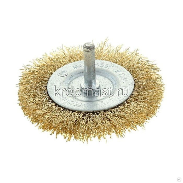 Корщетка- колесо 50мм для ДРЕЛИ USP латунь волна