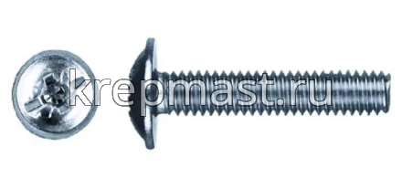Винт стяжки межсекц. 4х25 DIN 967 оц.(п/сф,п/ш)