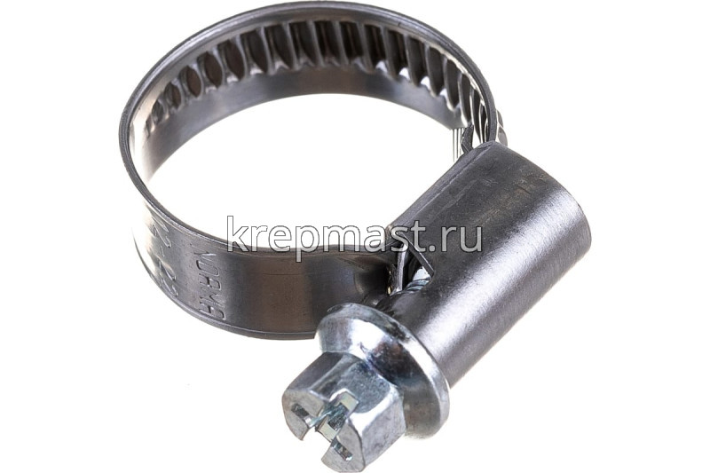 Хомут червячный нержавейка 12-22