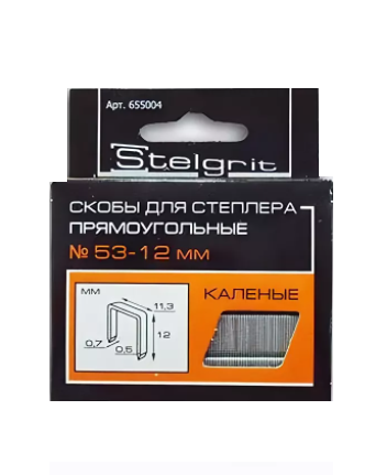 Скобы МЕБЕЛЬНЫЕ д/степл. тип 53 12мм (в уп 1000шт)