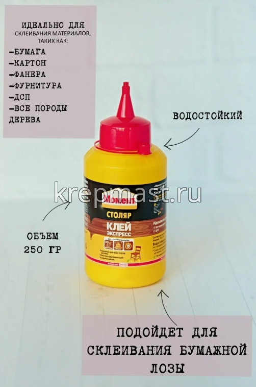 Клей 250мл Столяр Момент