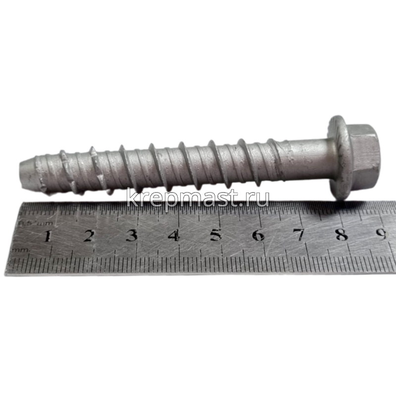 Шуруп по бетону PBW 10х 80мм (12,5х80мм шестигран.гол с п/ш)