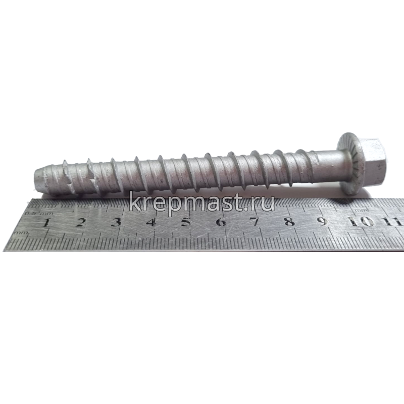 Шуруп по бетону PBW 10х100мм (12,5х100мм шестигран.гол с п/ш)